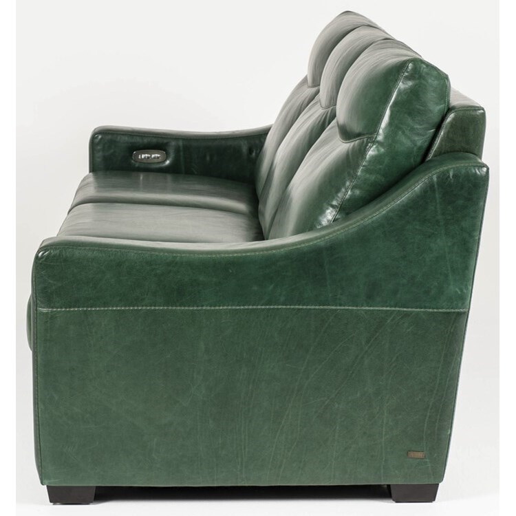 Green leather reclining sofa cheap